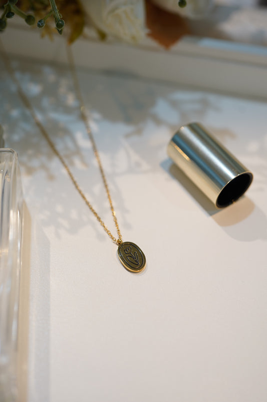 Hand-painting Rose Necklace