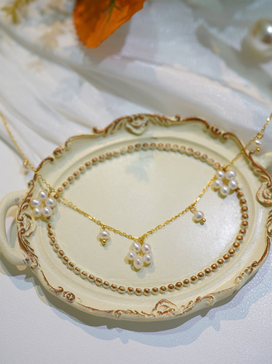 'Flower Star' Freshwater Pearl Necklace