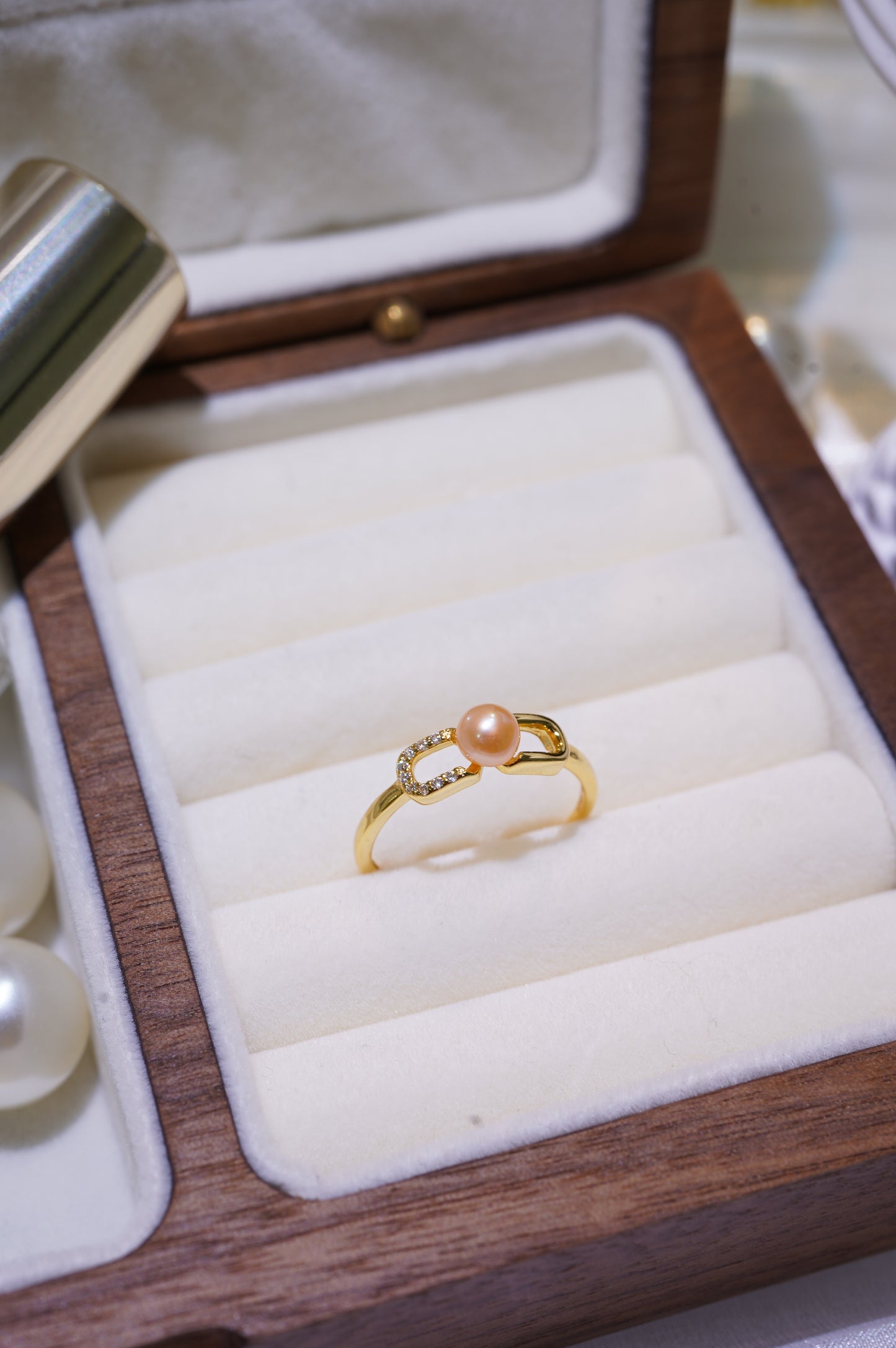 Infinity Freshwater Pearl Ring