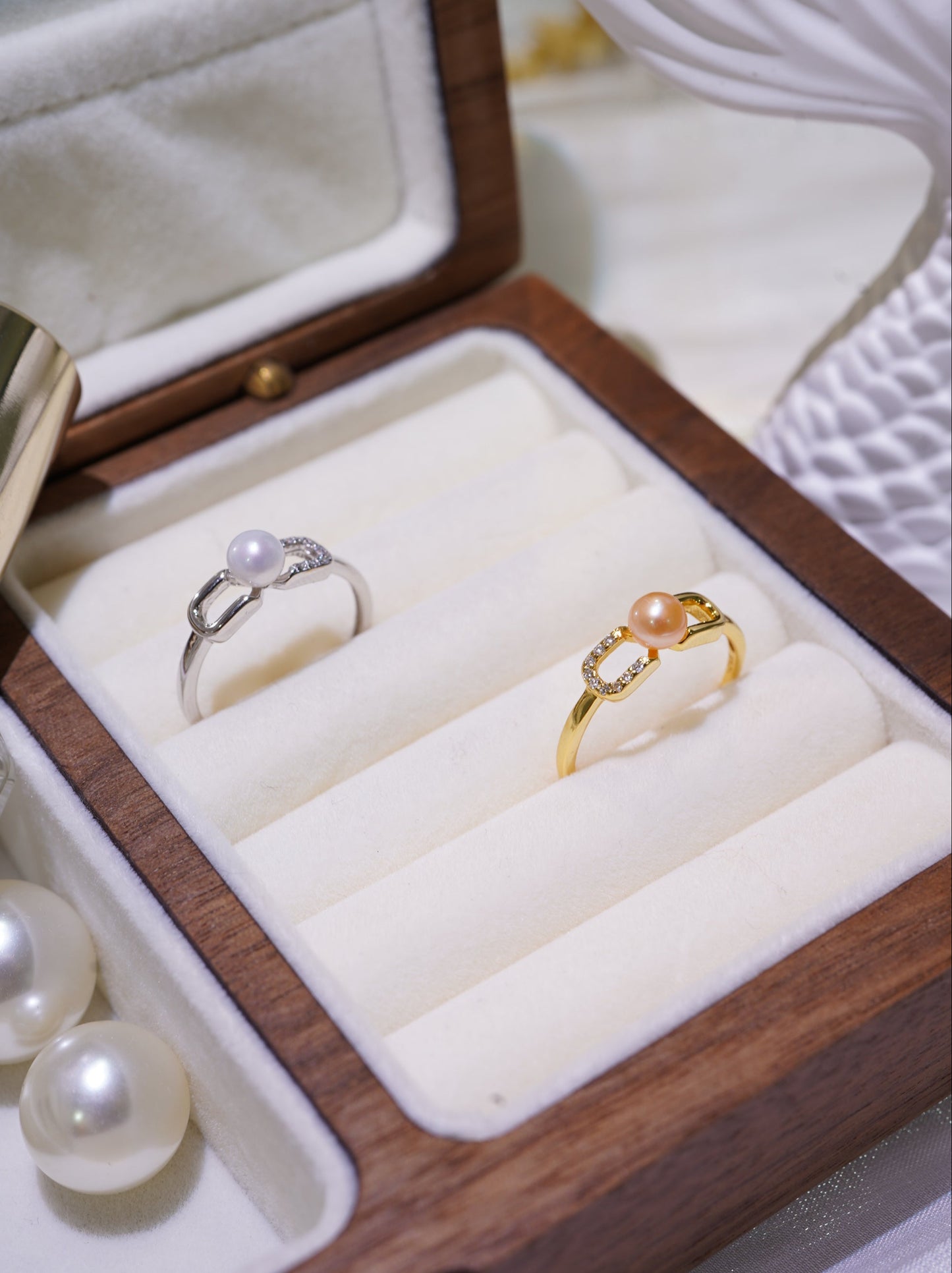 Infinity Freshwater Pearl Ring