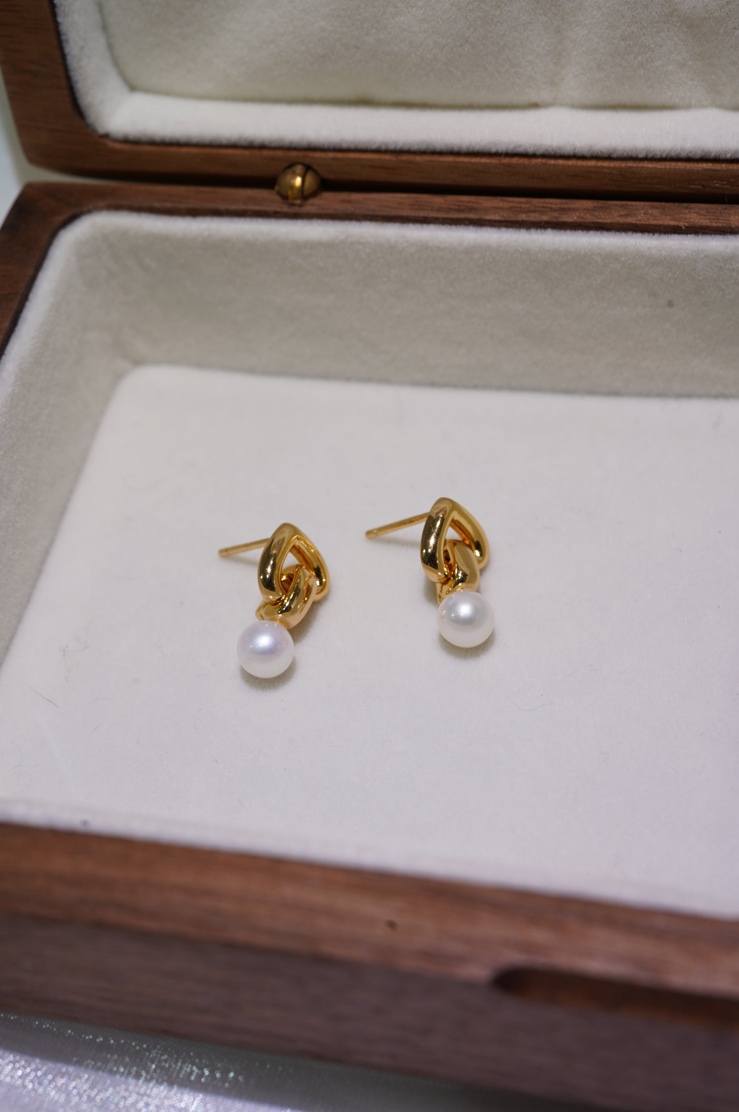 Big Heart Freshwater Pearl Earrings