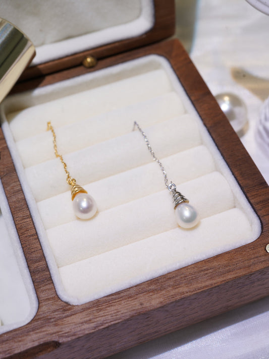 Christmas Tree Freshwater Pearl Earrings