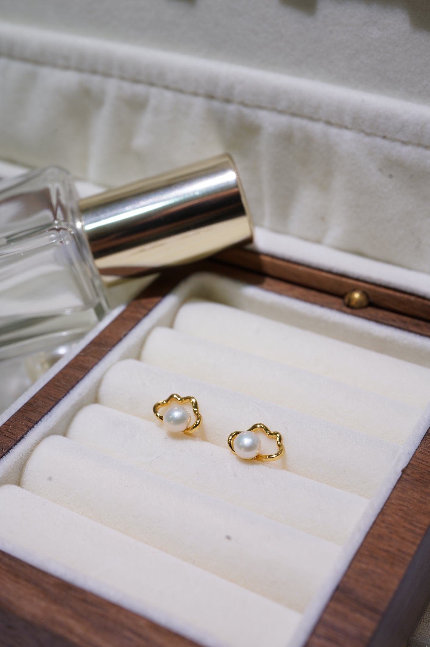 Mini Cloud Freshwater Pearl Earrings