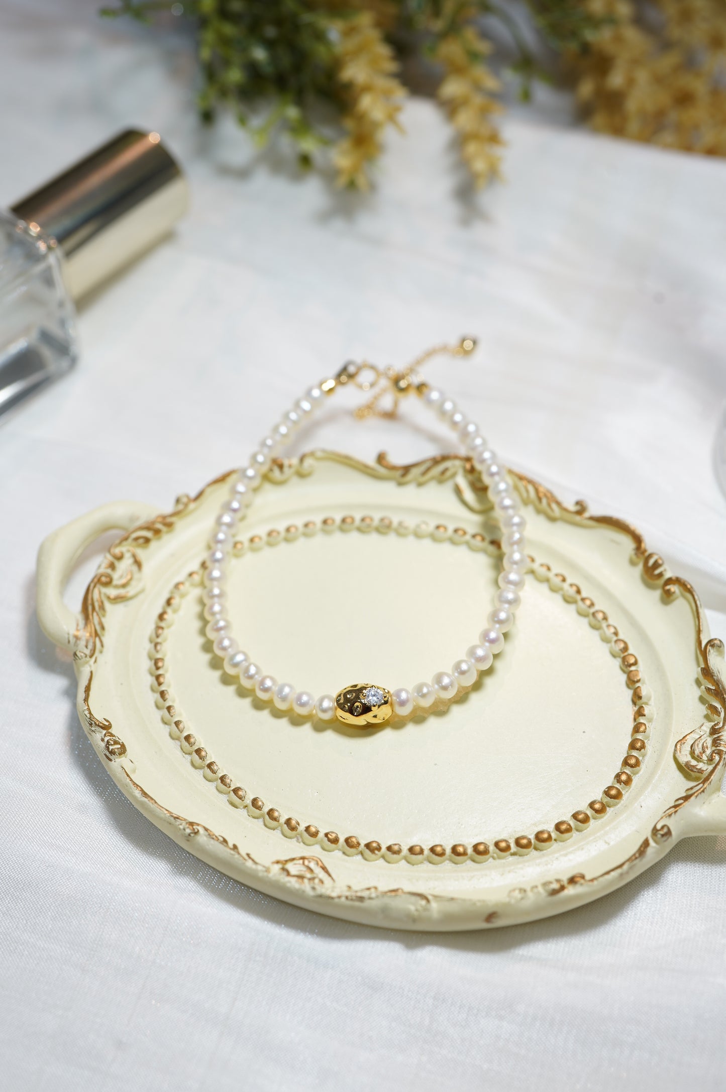 'Gold Bean' Freshwater Pearls Bracelet