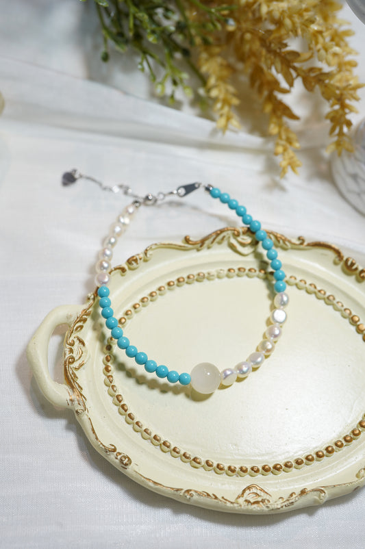 Turquoise Baby Freshwater Pearls Bracelet