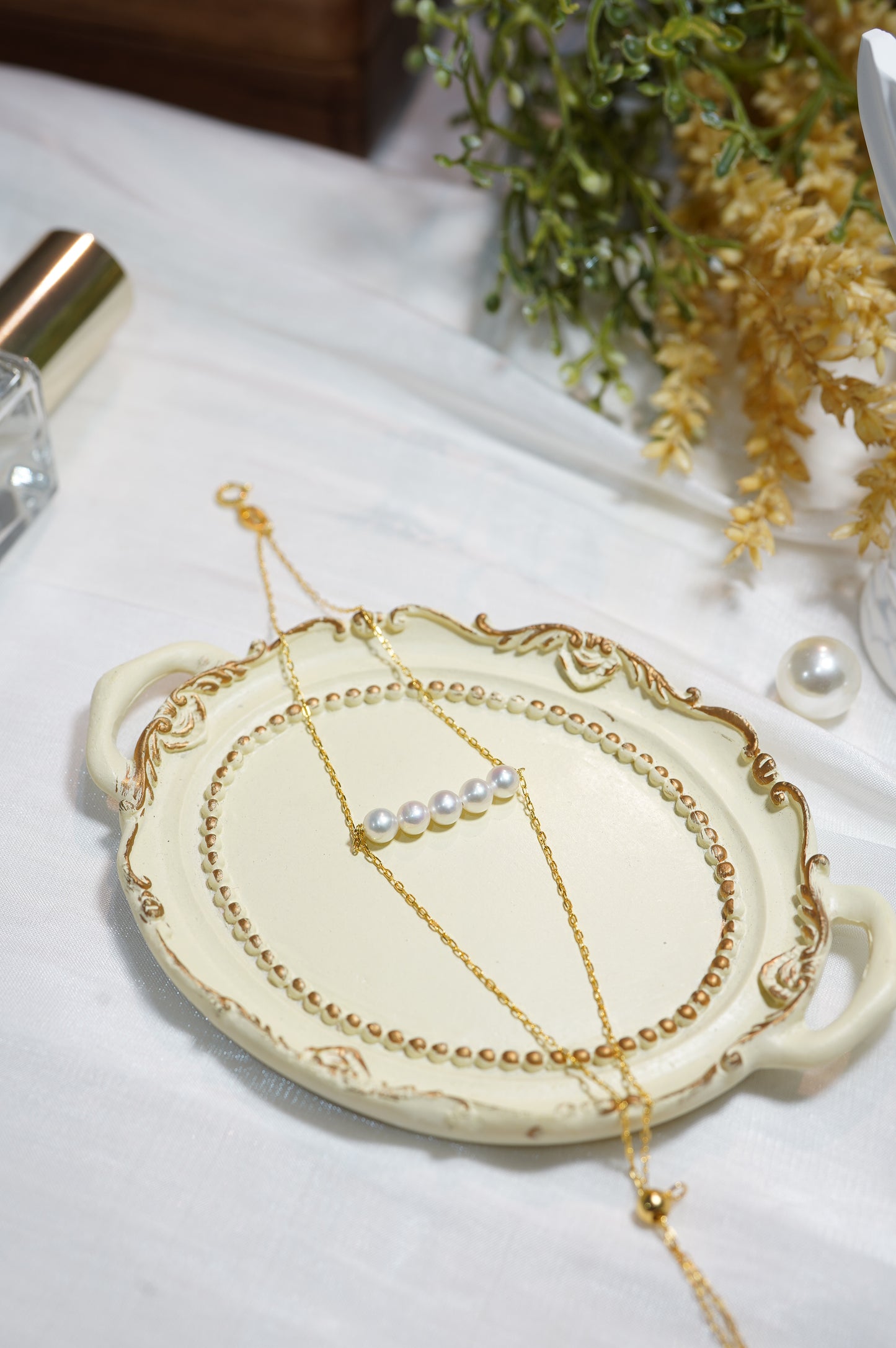 'Double Five' Freshwater Pearls Bracelet