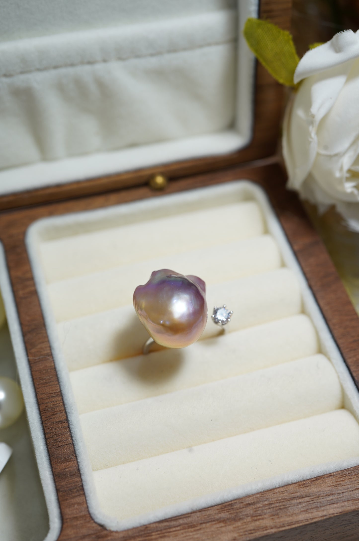 ‘Rainbow' Baroque Freshwater Pearl Ring
