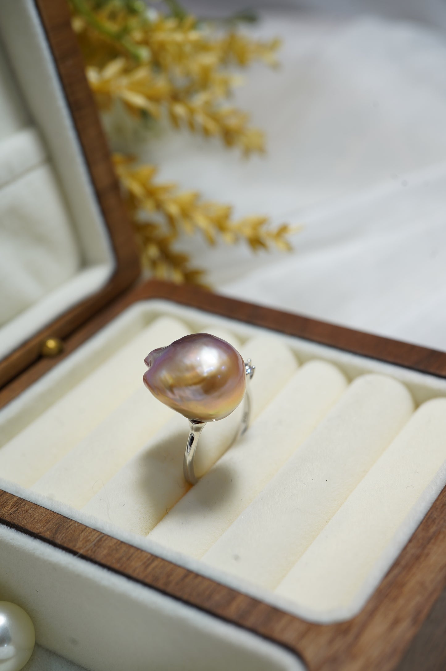 ‘Rainbow' Baroque Freshwater Pearl Ring