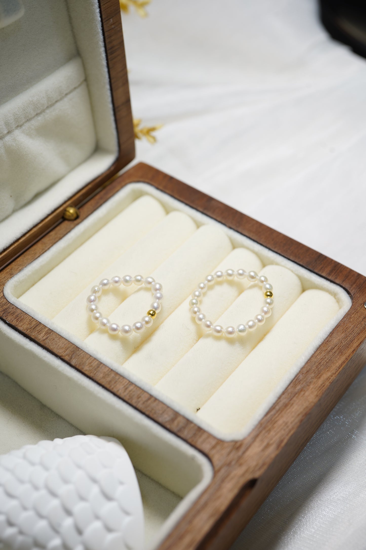 ‘Baby' Rice Freshwater Pearl Ring