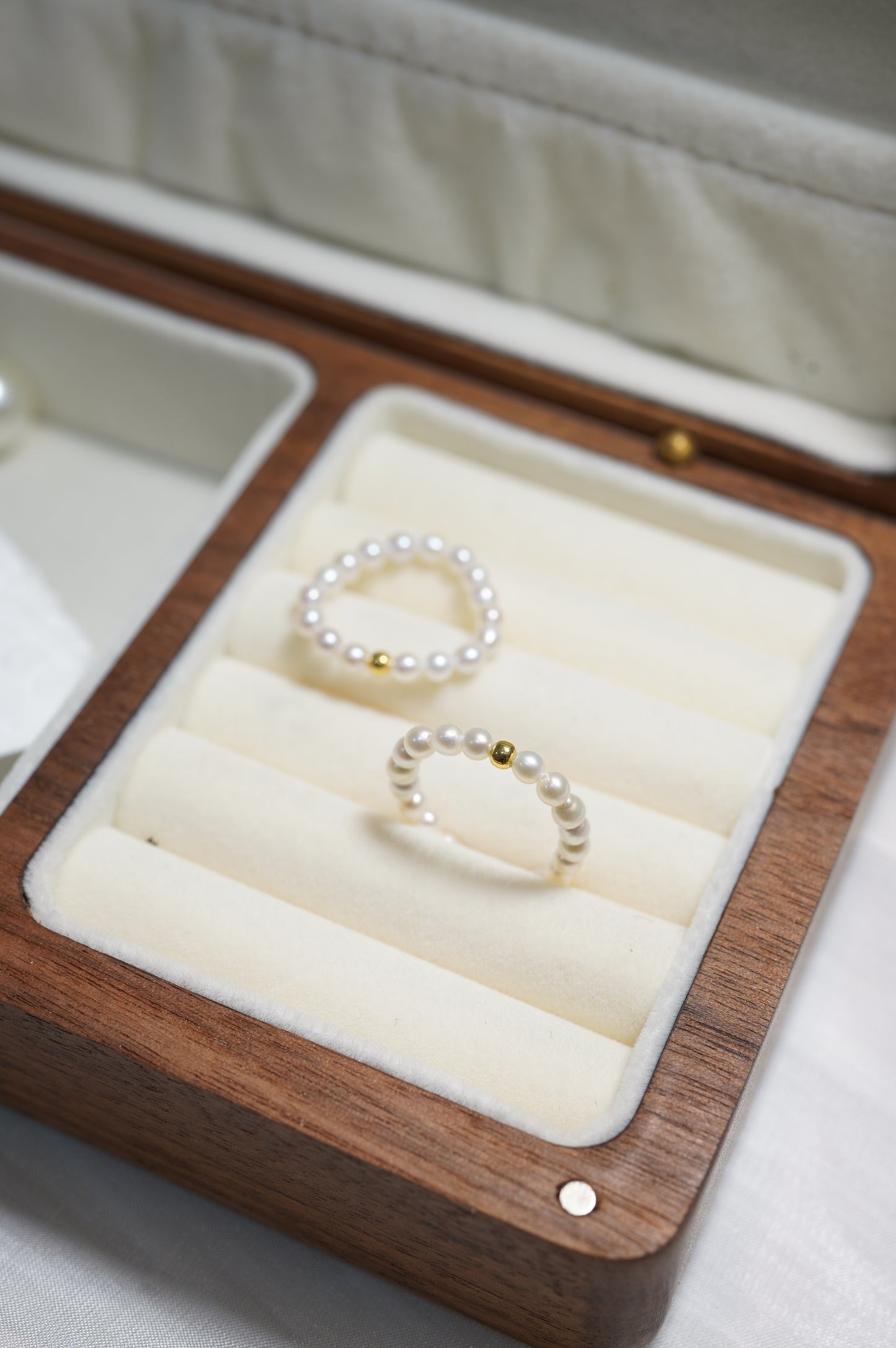 ‘Baby' Rice Freshwater Pearl Ring