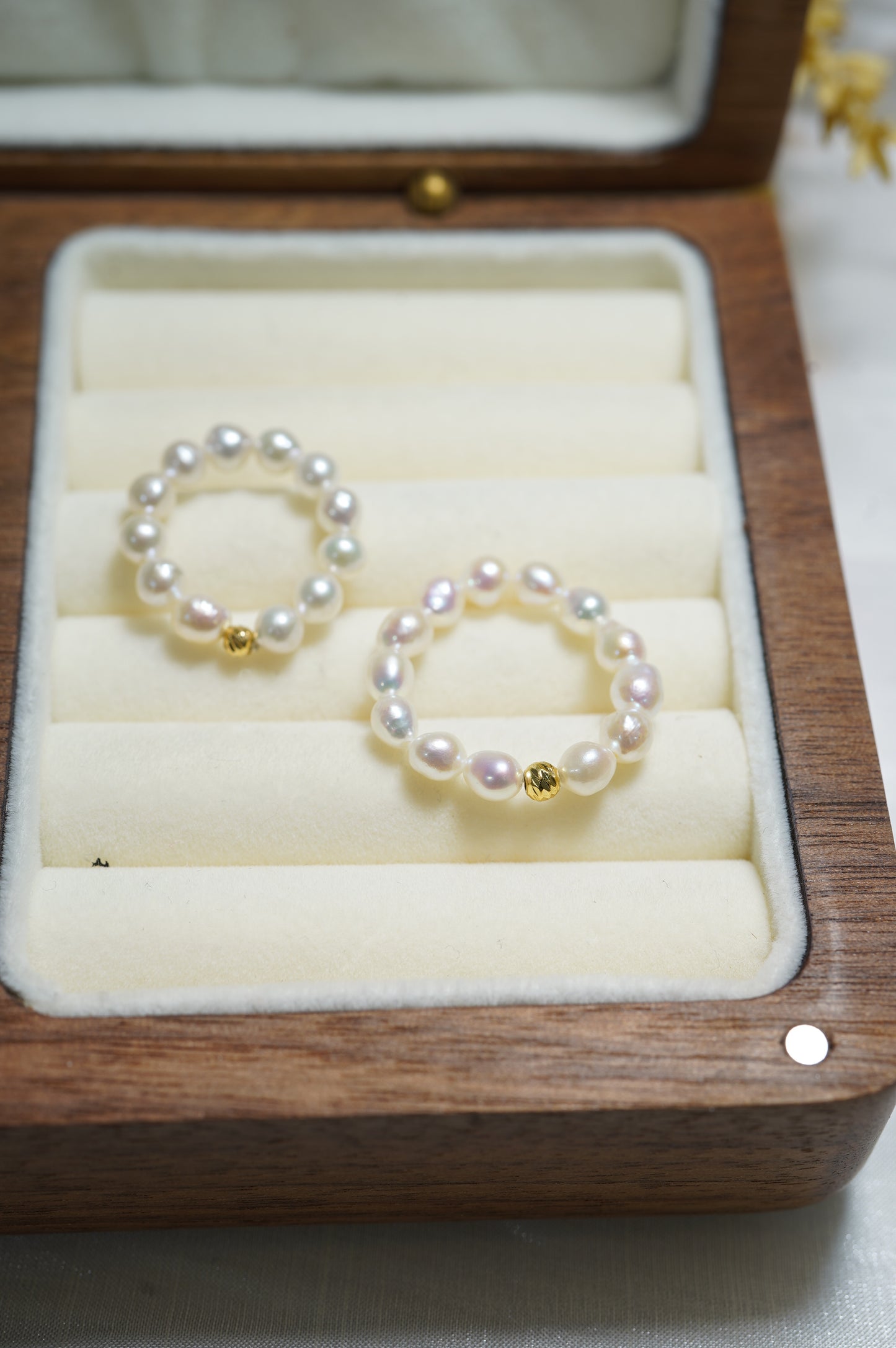 ‘Baby' Rice Freshwater Pearl Ring
