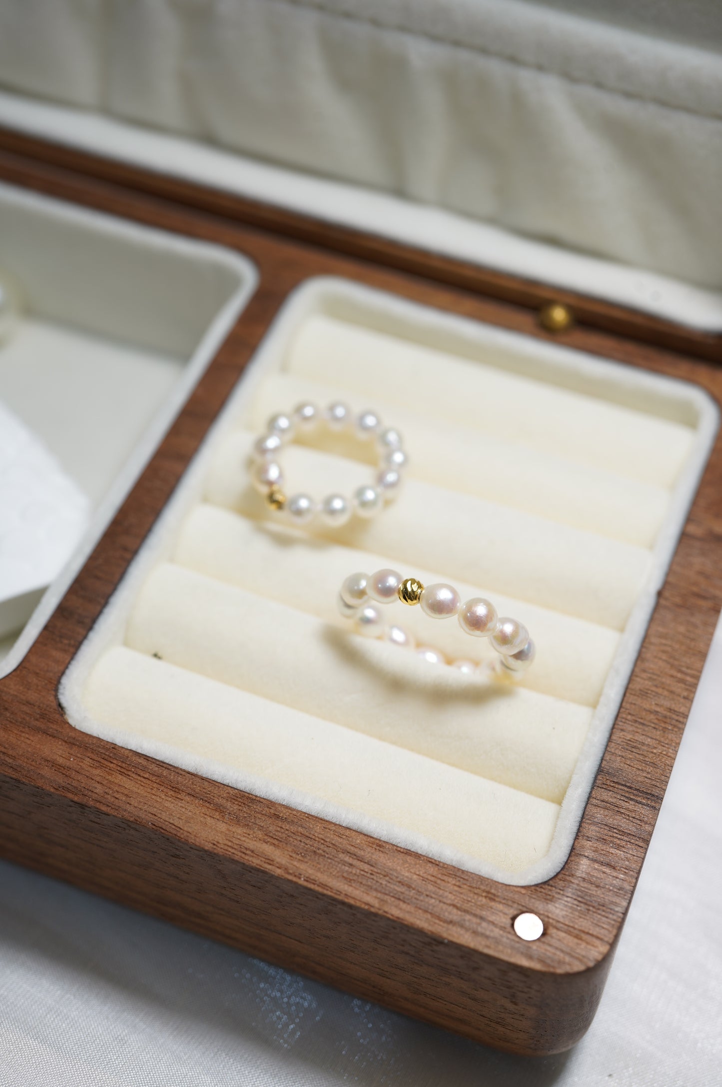 ‘Baby' Rice Freshwater Pearl Ring