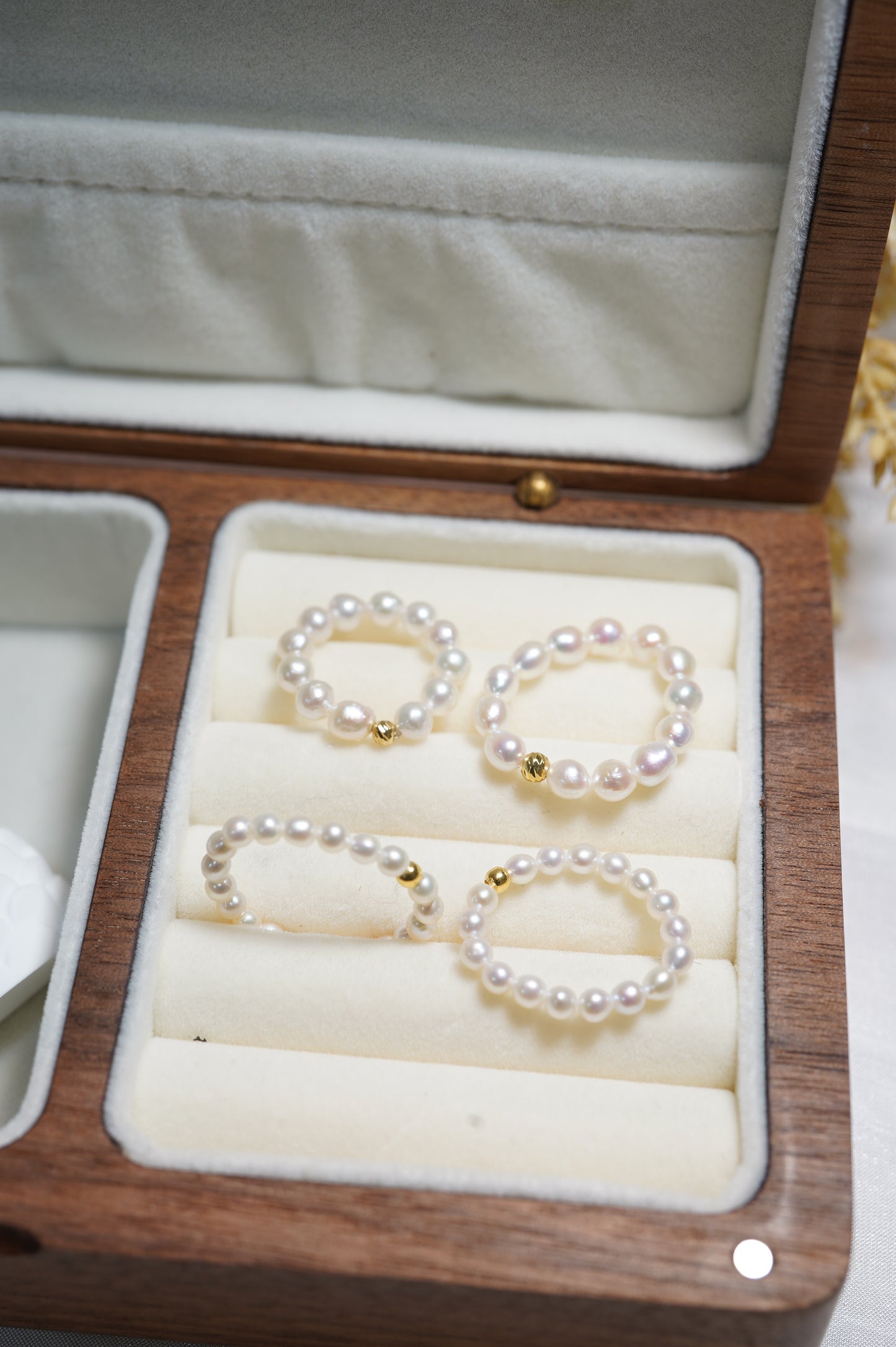 ‘Baby' Rice Freshwater Pearl Ring