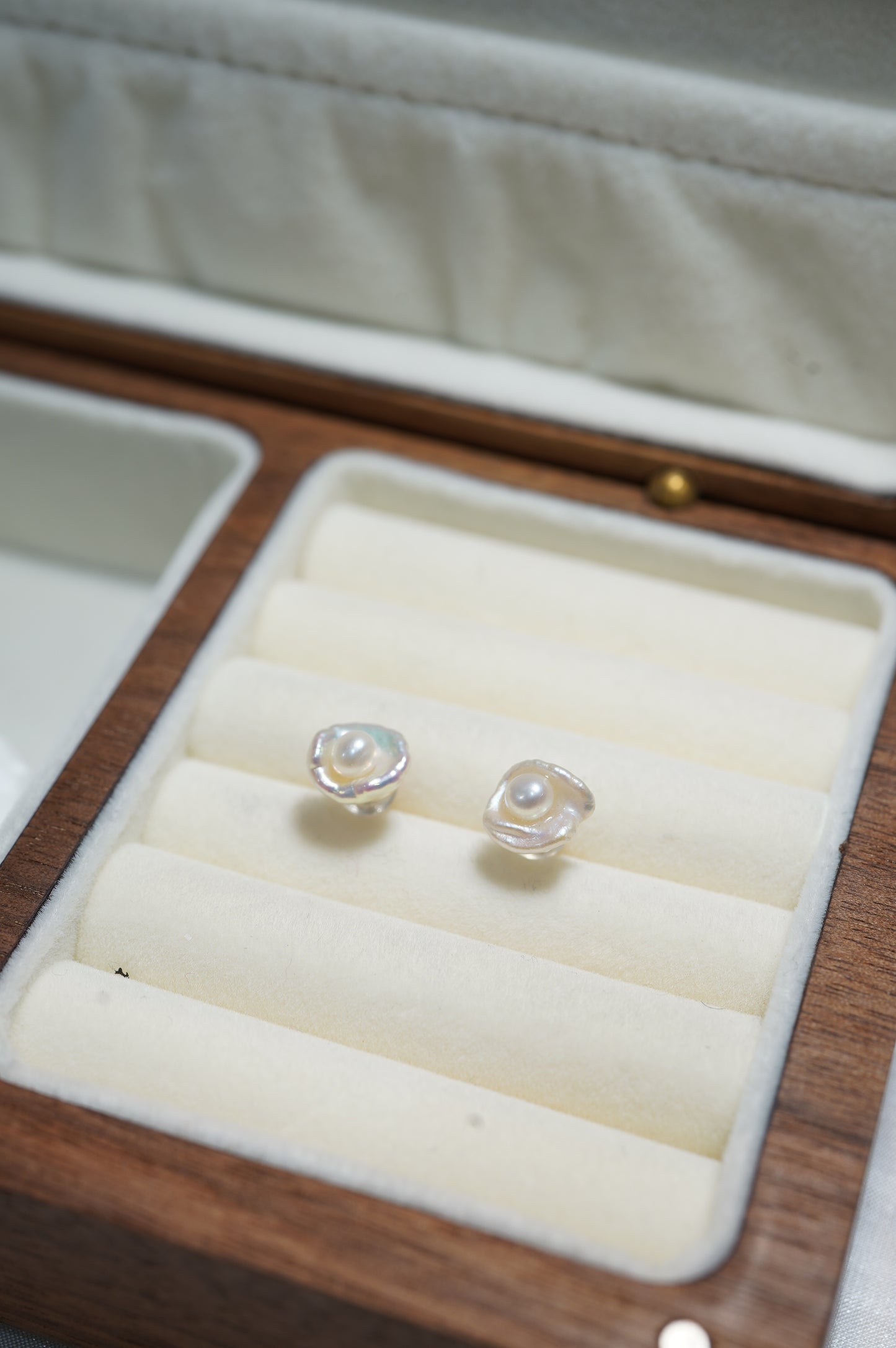 'Fried Egg' Freshwater Pearl Earrings