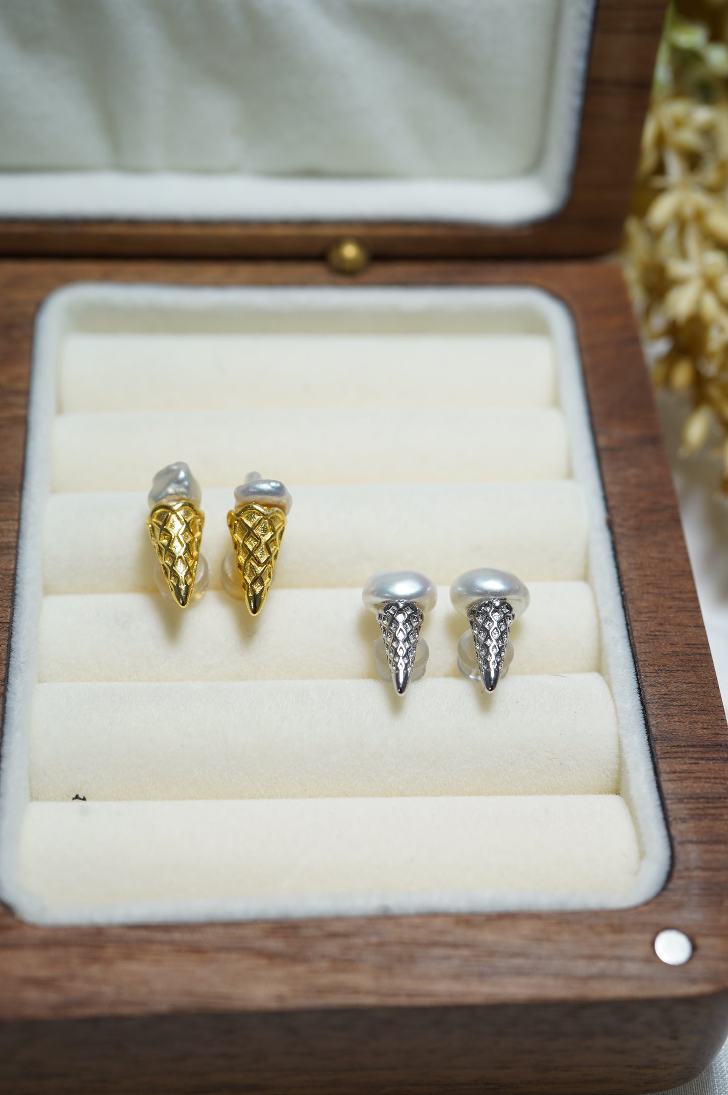 'Ice Cream' Freshwater Pearl Earrings