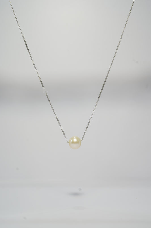 Basic Round Freshwater Pearl Necklace (L)