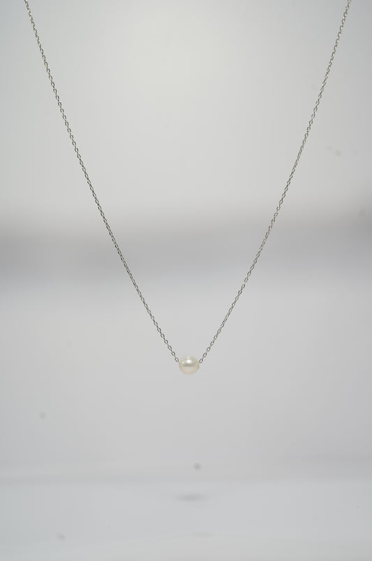 Basic Round Freshwater Pearl Necklace (S)