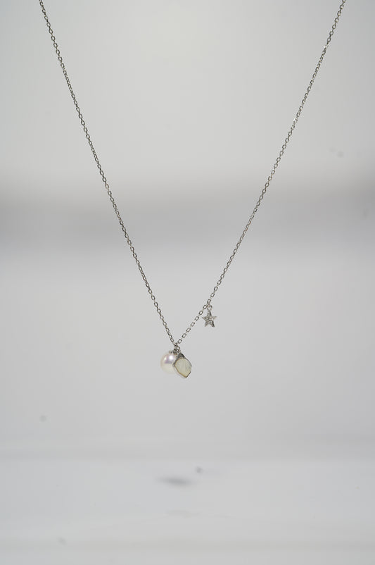 Star and Shell Freshwater Pearl Necklace