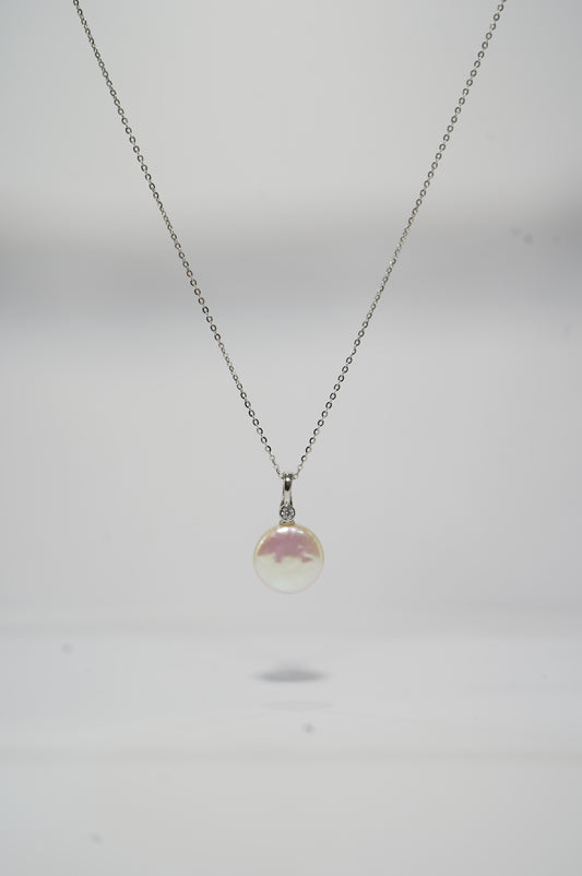 'Press Button' Freshwater Pearl Necklace