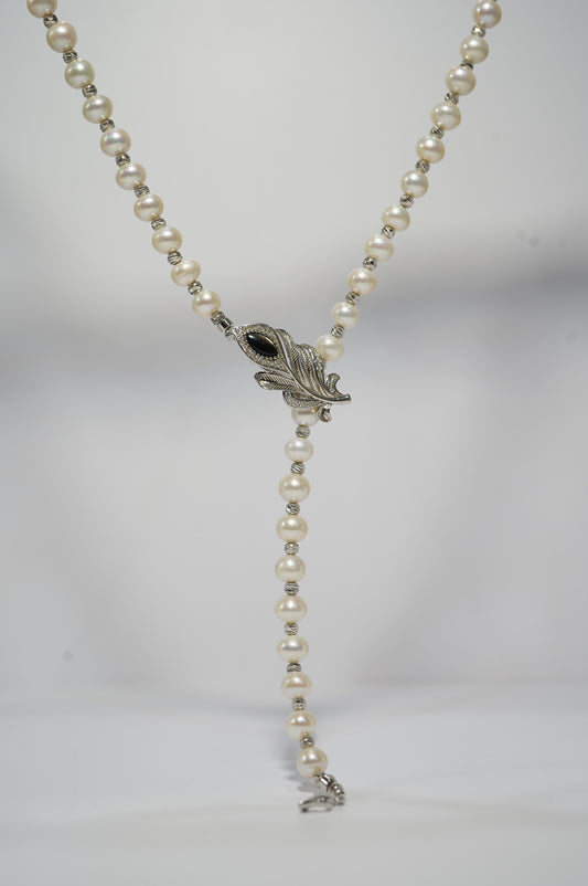 Feather Y' Freshwater Full Strand Necklace