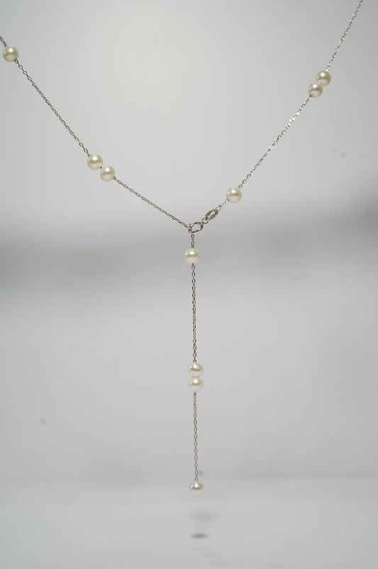 'Single and Couple' Freshwater Pearl Necklace