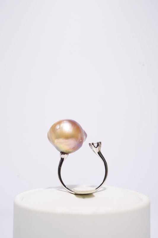 ‘Rainbow' Baroque Freshwater Pearl Ring