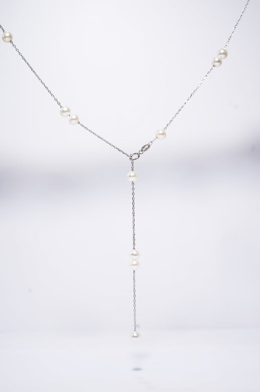 'Single and Couple' Freshwater Pearl Necklace