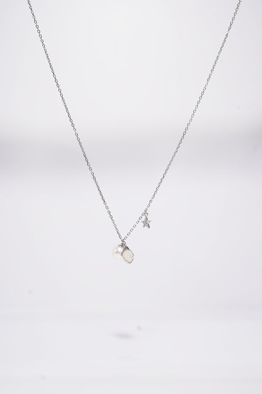Star and Shell Freshwater Pearl Necklace