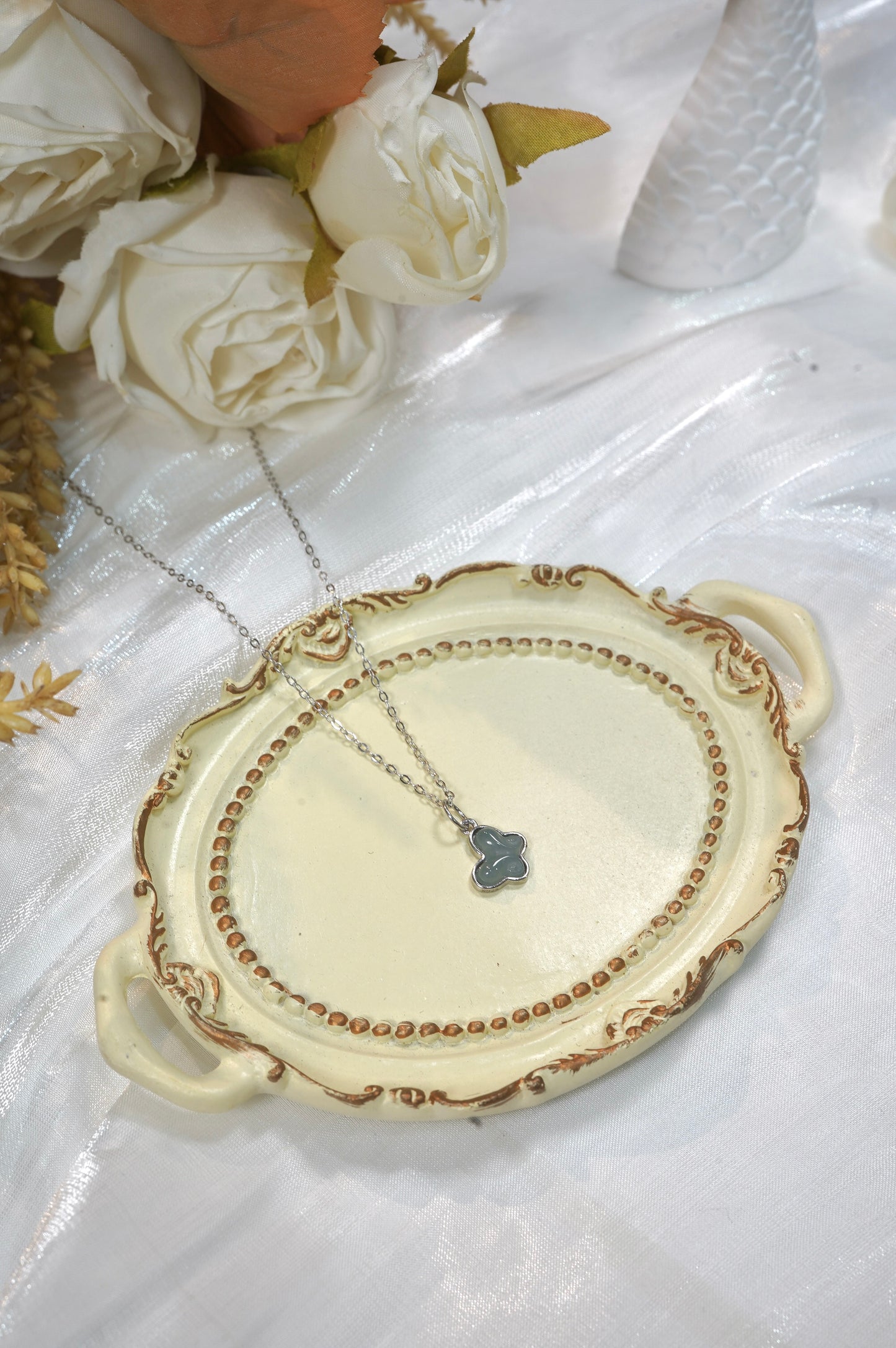 Mini Butterfly Jade Necklace