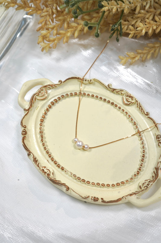 Croissant Freshwater Pearl Necklace