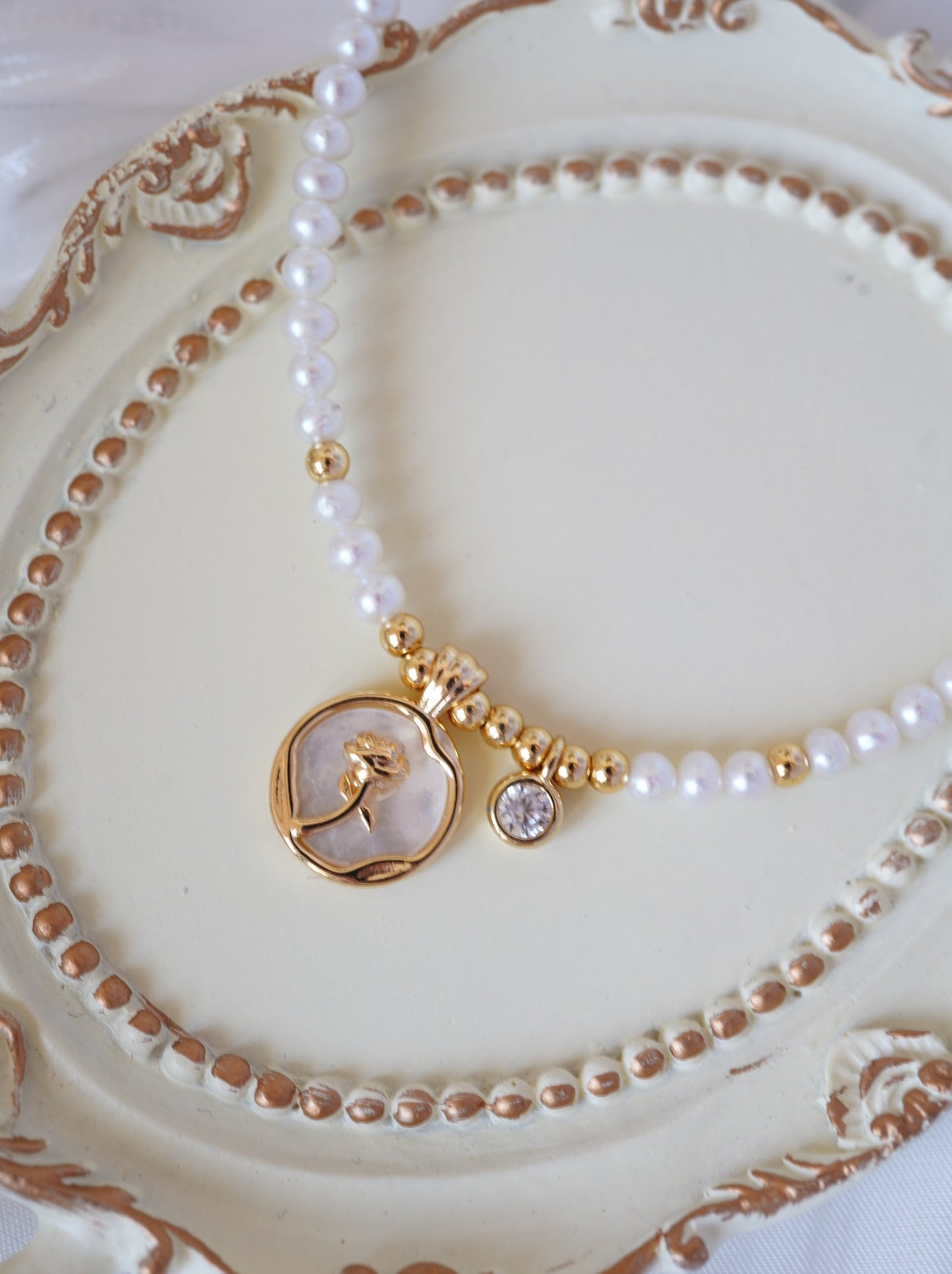 Forever Rose Freshwater Full Strand Necklace