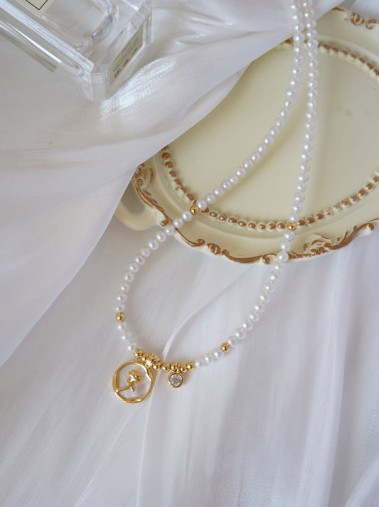 Forever Rose Freshwater Full Strand Necklace