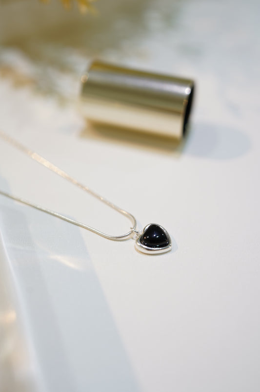 Agate Heart Necklace