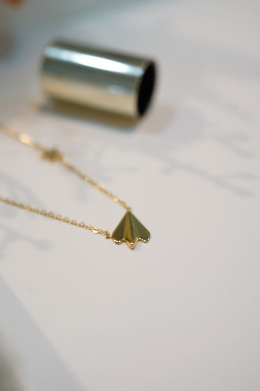 Paper Plane Necklace