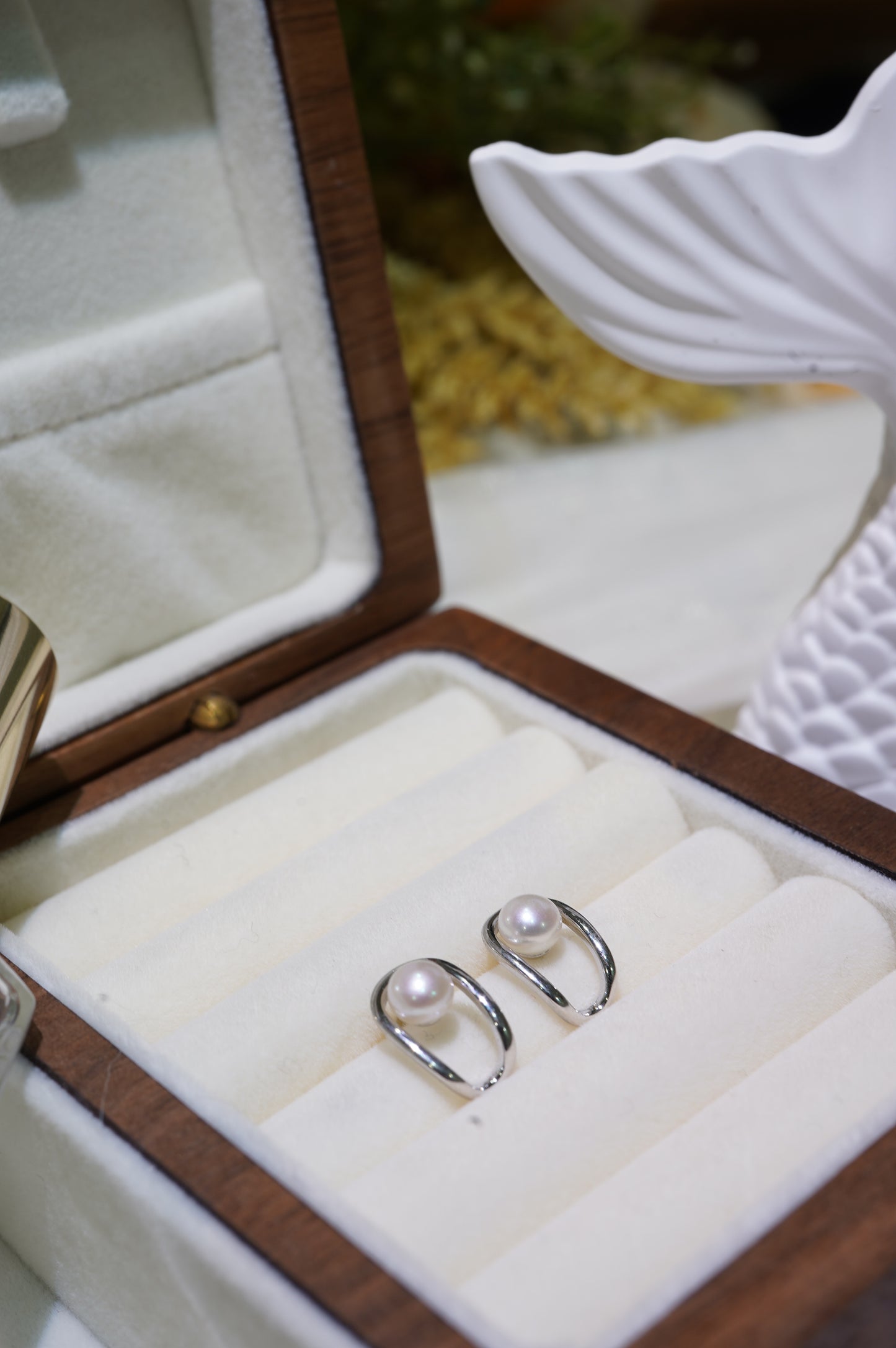 Mini Slippers Freshwater Pearl Earrings