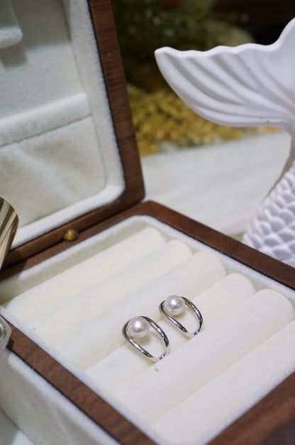 Mini Slippers Freshwater Pearl Earrings