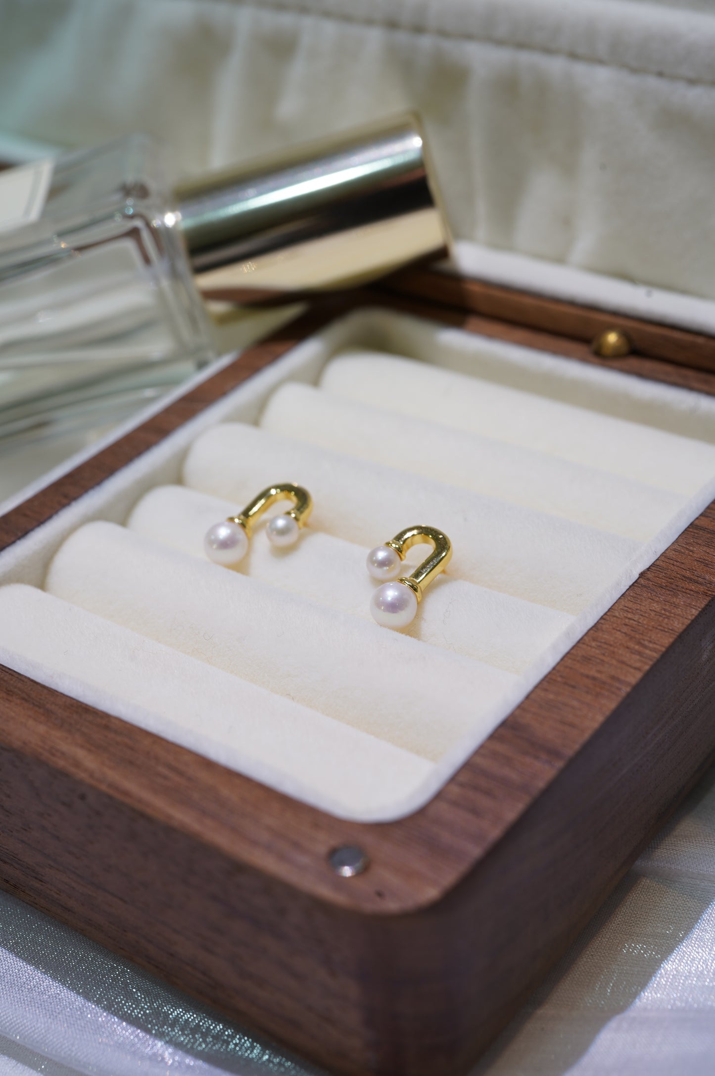Mini Music Notes Freshwater Pearl Earrings