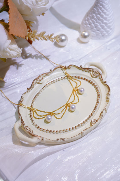 Ocean Wave Freshwater Pearl Necklace