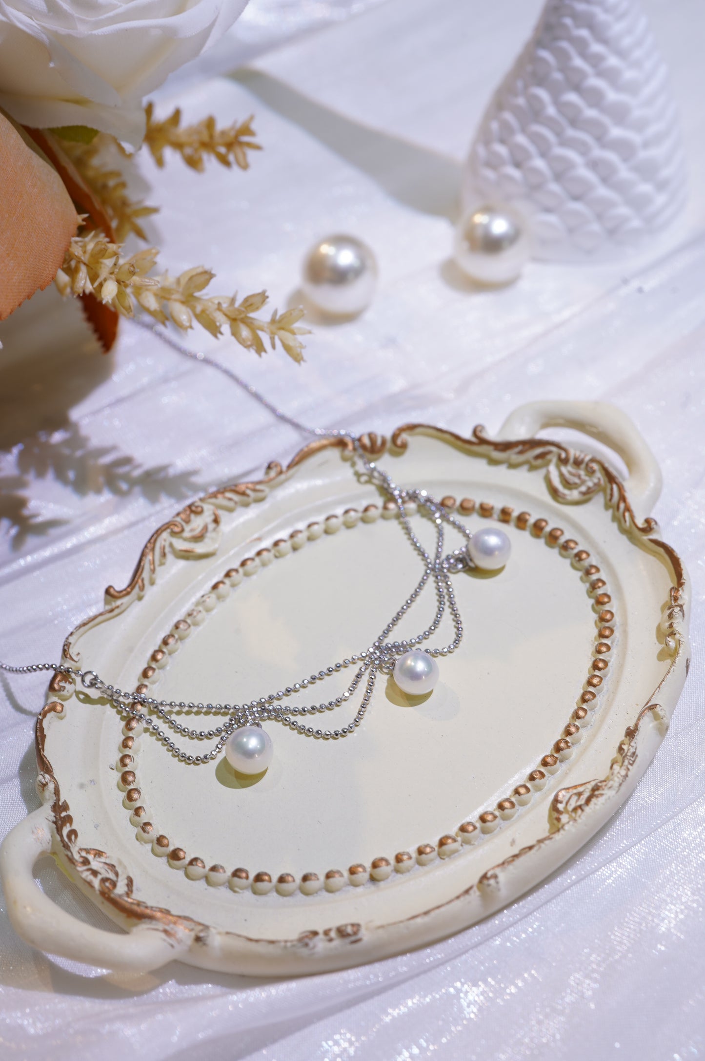 Ocean Wave Freshwater Pearl Necklace