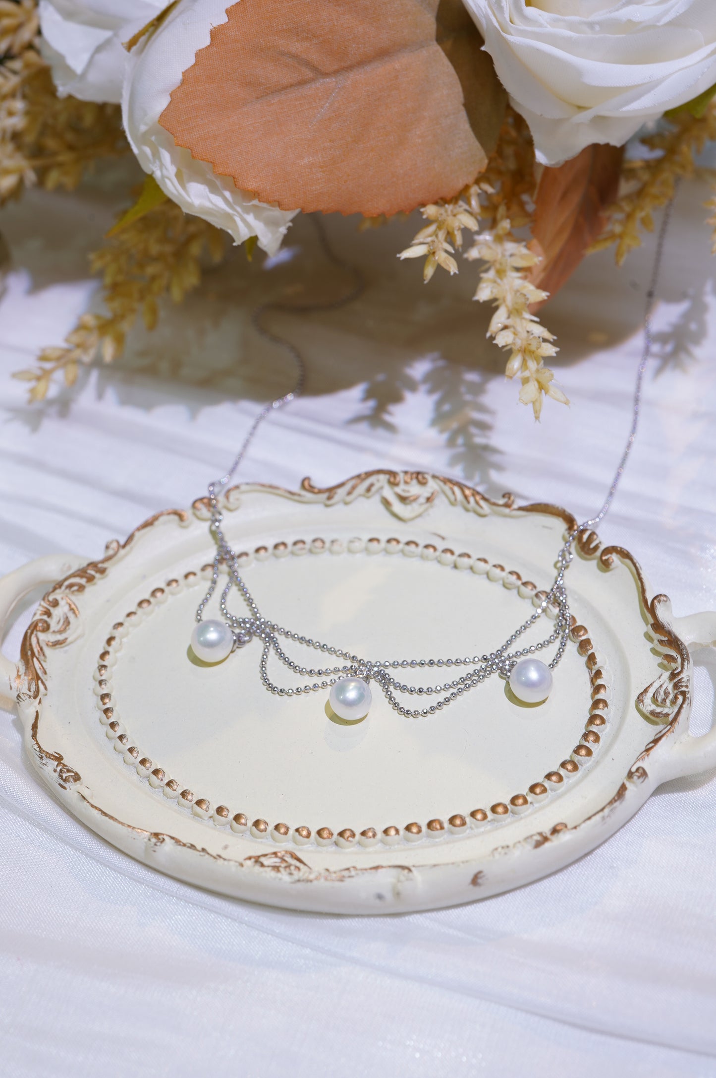 Ocean Wave Freshwater Pearl Necklace