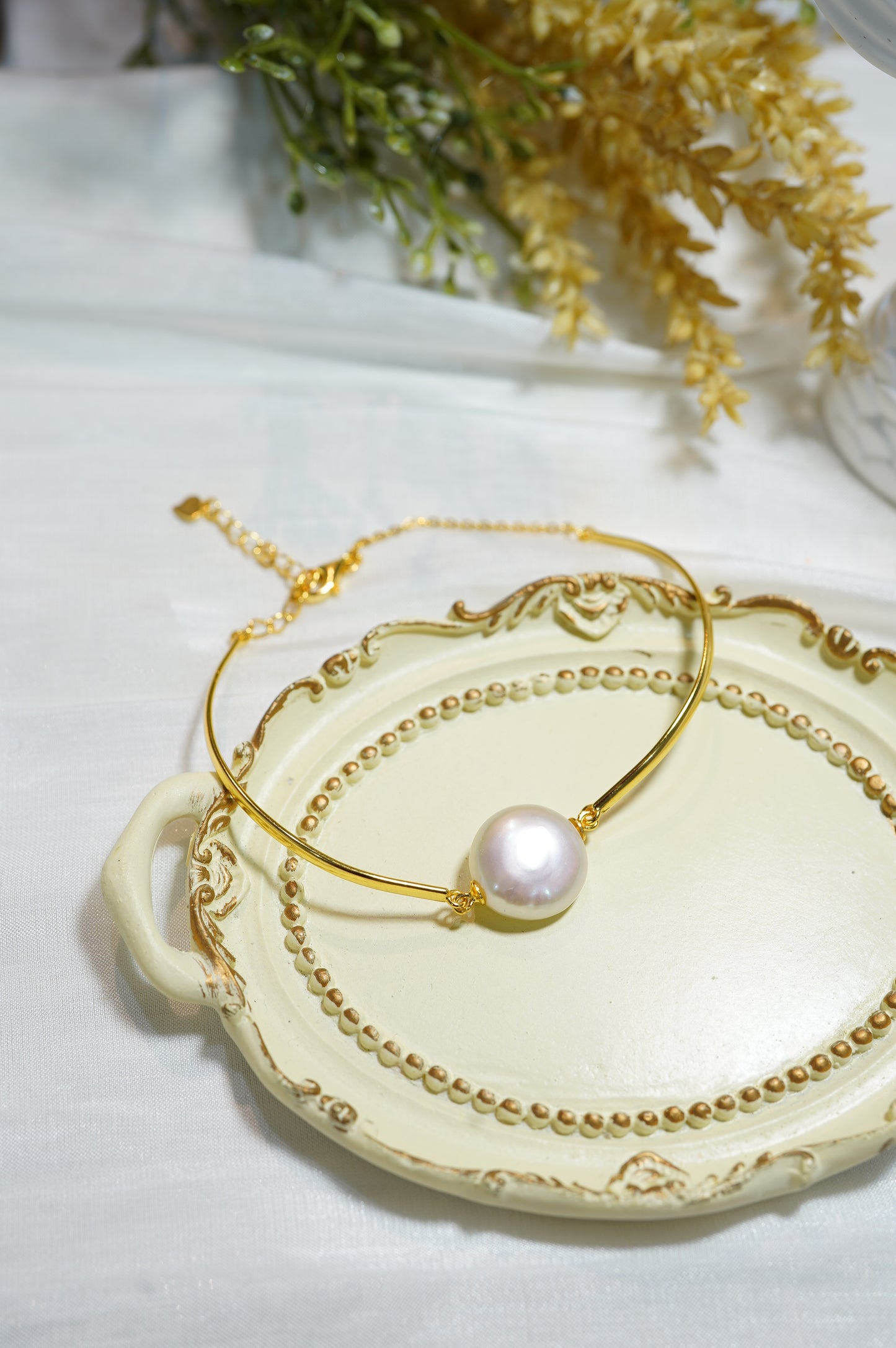 Press Button Freshwater Pearl Bracelet