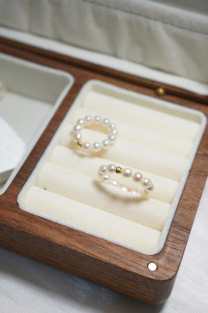 ‘Baby' Rice Freshwater Pearl Ring