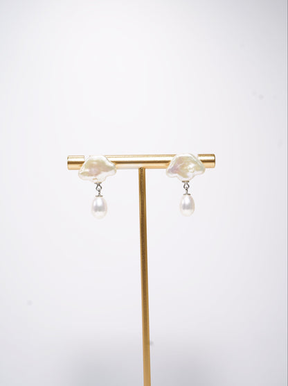 About to Rain Freshwater Pearl Earrings
