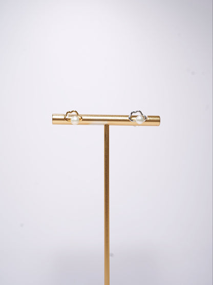 Mini Cloud Freshwater Pearl Earrings