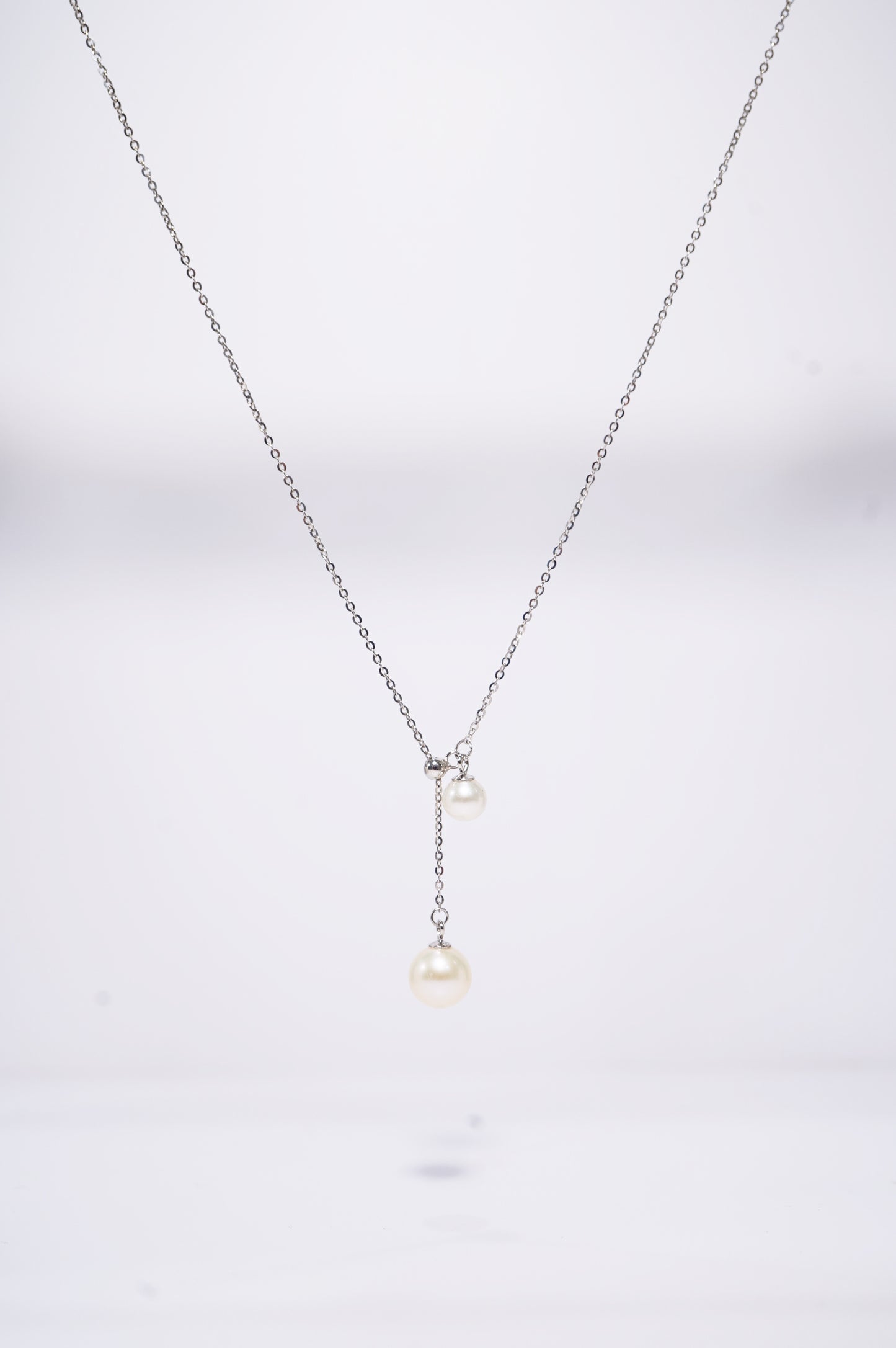 Double Bell Round Freshwater Necklace