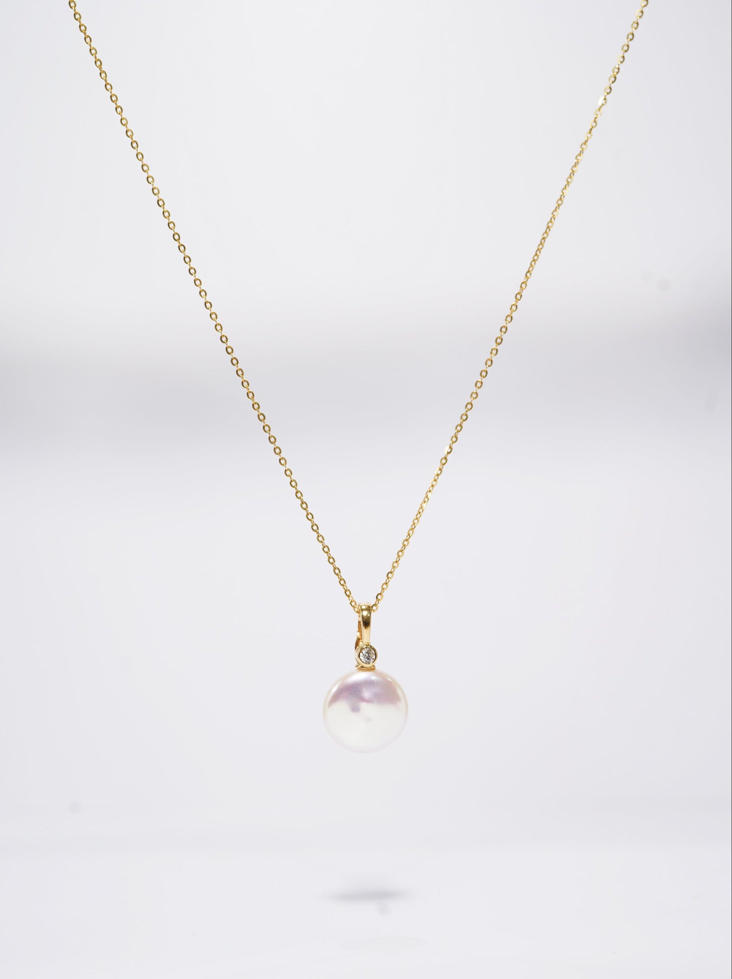 'Press Button' Freshwater Pearl Necklace