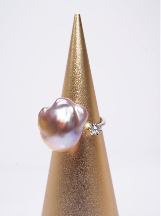‘Rainbow' Baroque Freshwater Pearl Ring