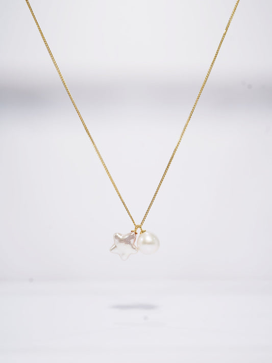 Star & Ball Freshwater Necklace