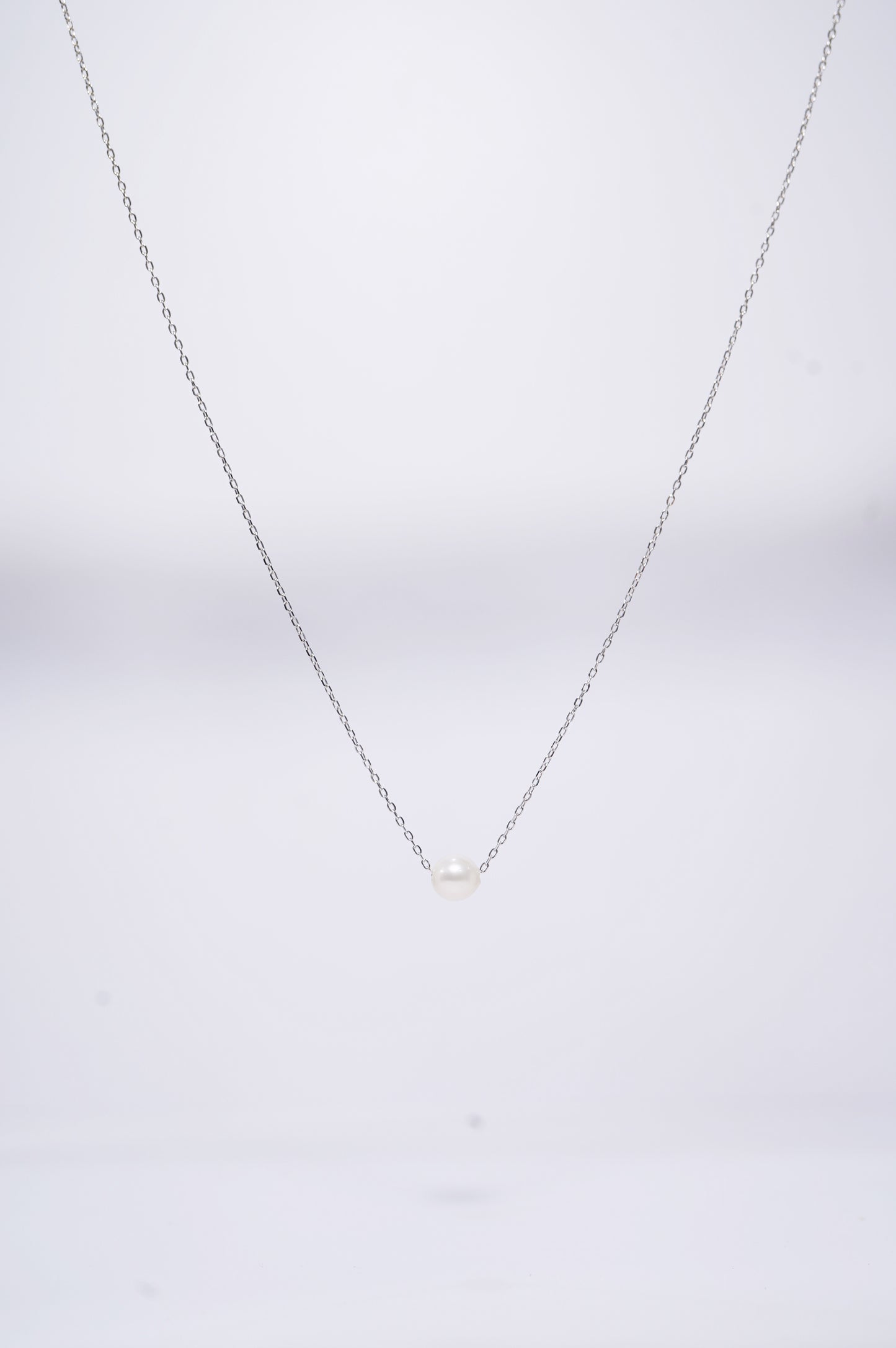 Basic Round Freshwater Pearl Necklace (S)