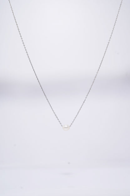 Basic Round Freshwater Pearl Necklace (S)